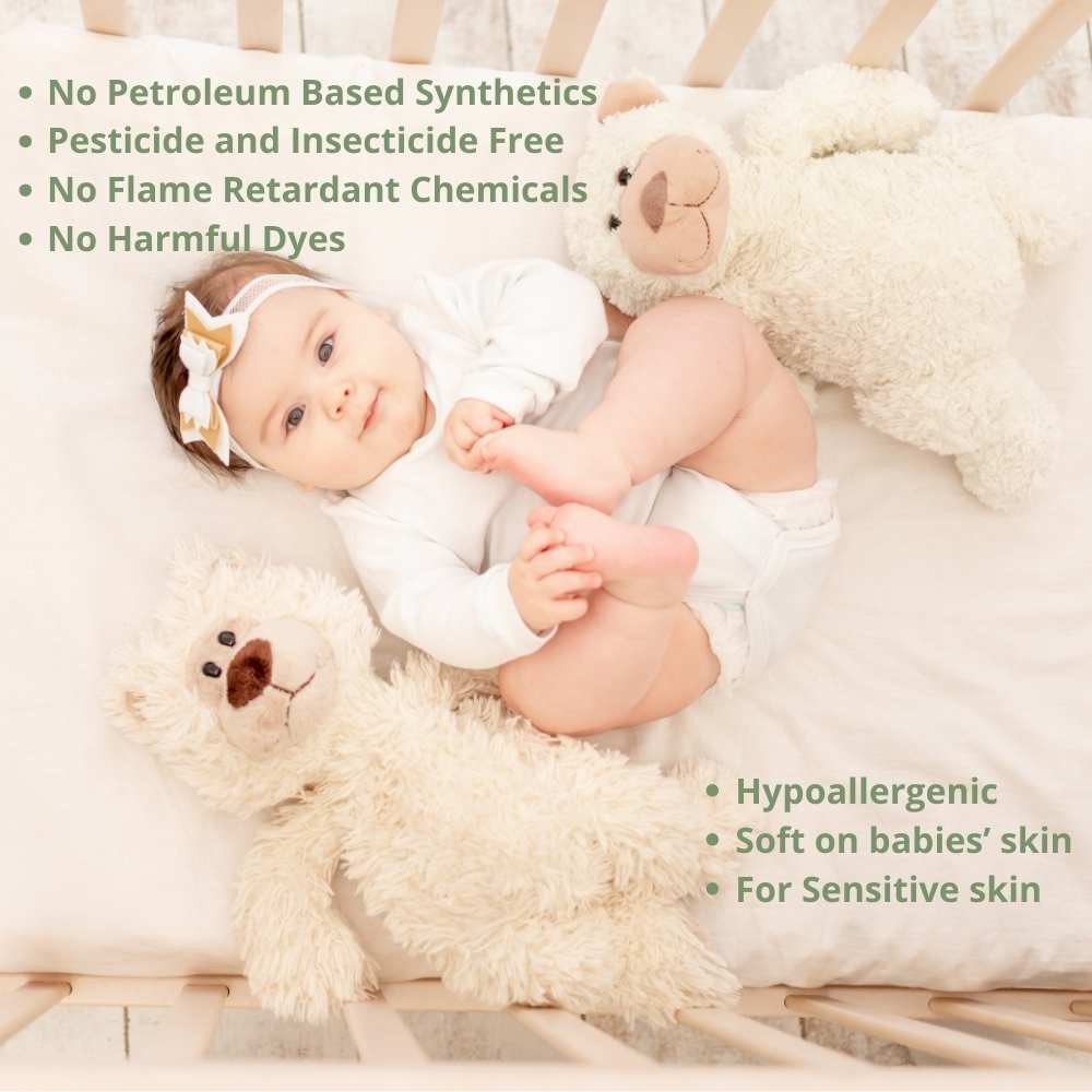 Logan Baby - Crib Sheets - 100% Organic Cotton -GOTS Certified - Natural